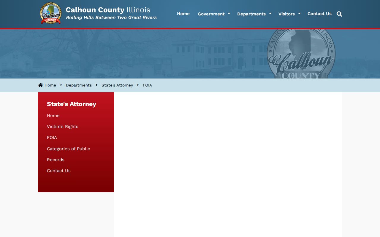 Calhoun County arrest record FOIA request methods response time and fees