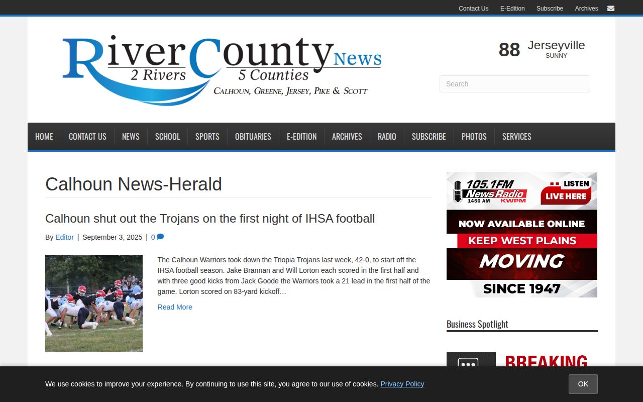 Calhoun News-Herald police and court report archive